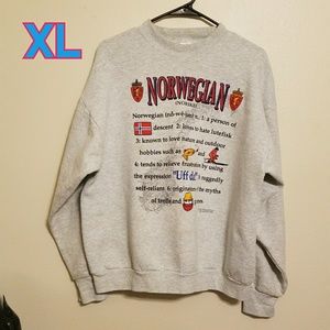 Vintage Norwegian Pullover Sweatshirt